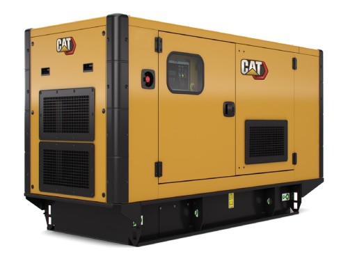 Agregat prądotwórczy CAT DE110E2 110 kVA w obudowie wyciszonej – zdjęcie poglądowe obudowy serii DE